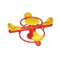 Good quality small sports four seat playground turntable equipment for park