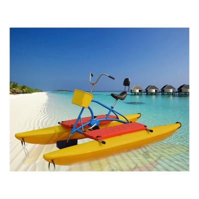 Custom Funny Amusement Park Polyethylene Floating Sea Cycle Water Pedal Bike