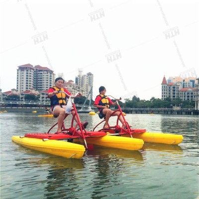 Factory Price PE Water Park Equipment Adult Sea Bike Aqua Play Bicycle For Sale