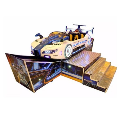 New Track Rotating Speed Funfair Rides Kids Carnival Game Electric Mini Flying Car With Trailer